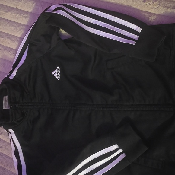 Adidas Kids Black Tracksuit Set Like New - Picture 2 of 8